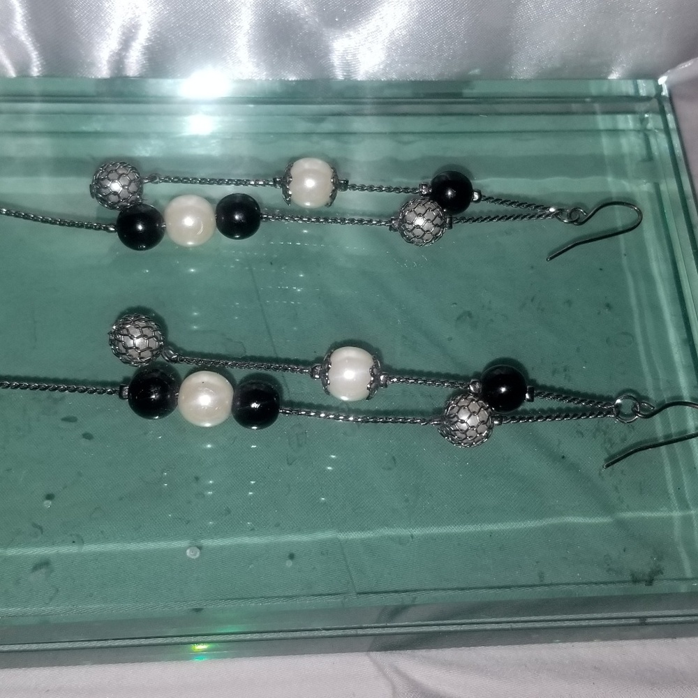 Long dangle earrings